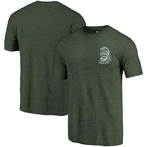 Michigan State Spartans Fanatics Branded Green Vault Tri Blend T-Shirt,We sell and wholesale Michigan State Spartans Fanatics Branded Green Vault Tri Blend T-Shirt on line form chian!